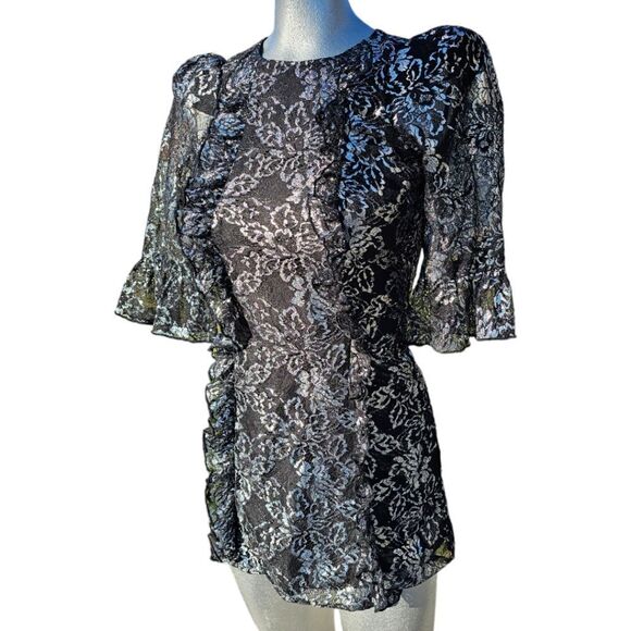 The Vampire’s Wife x H&M Black Silver Lace Dress - Picture 2 of 12